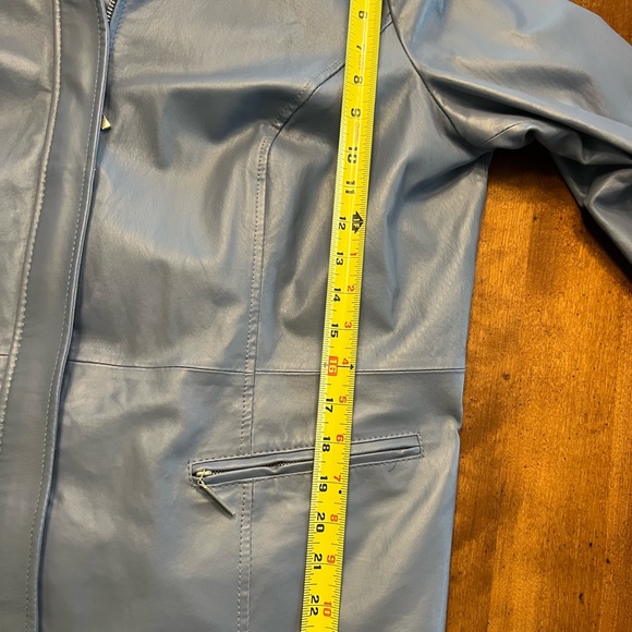 Dialogue Leather Icy Blue Size 1X Jacket - Picture 12 of 16